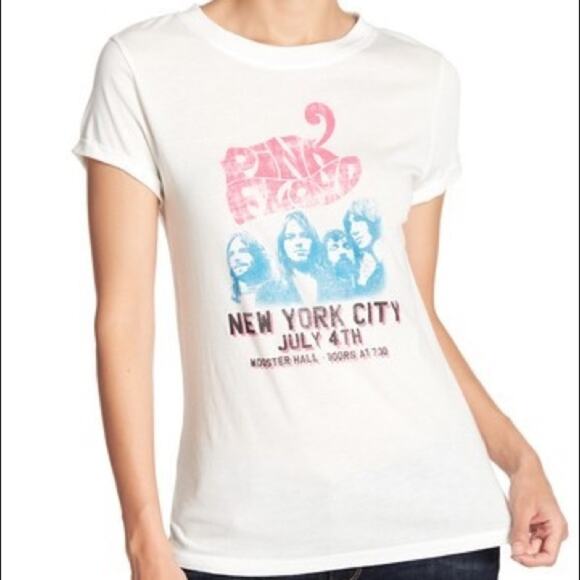 Knit Riot Top Pink Floyd White - Picture 1 of 7
